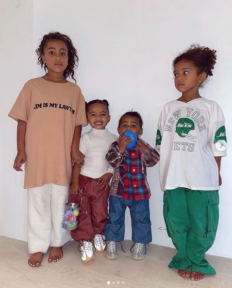 Enfants de Kim Kardashian et Kanye West.